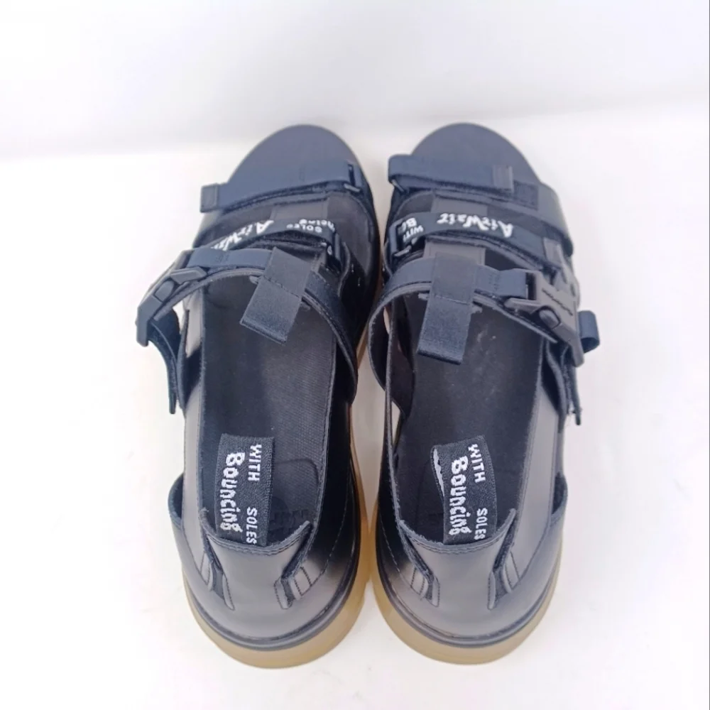 DE. Marten's Pearson Translucent sole Chunky Lug Strappy Sandals - Picture 5 of 11